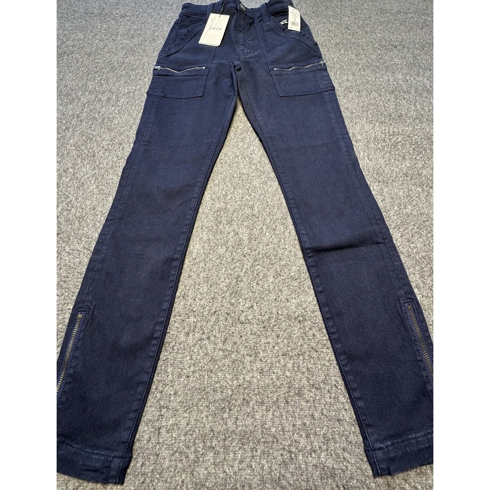Joie High Rise Park Skinny Pants Womens 26 Zipper Pockets Stretch Cargo